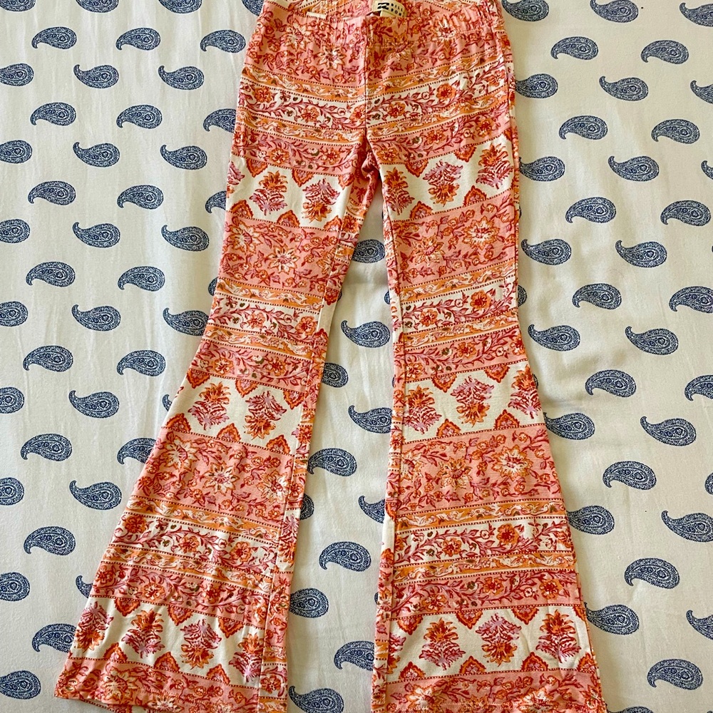 Girls Billabong paisley bell bottoms